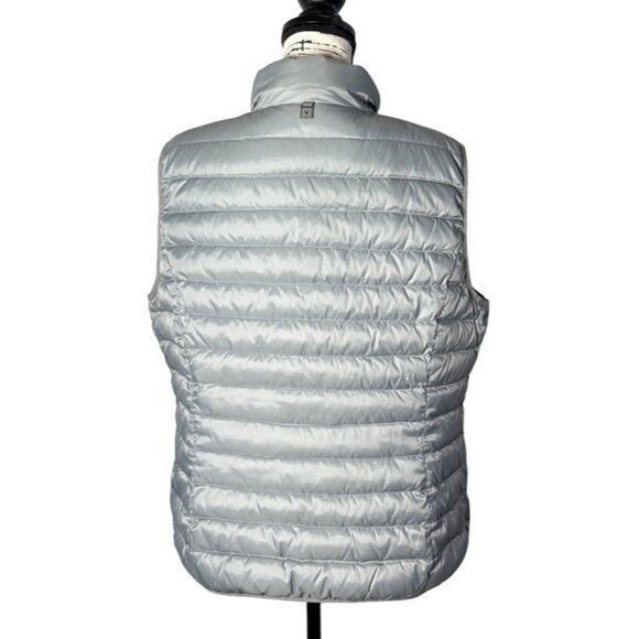Fuchs Schmitt Gray Down Puffer Vest Full Zip Womens Size 12 - Picture 3 of 11